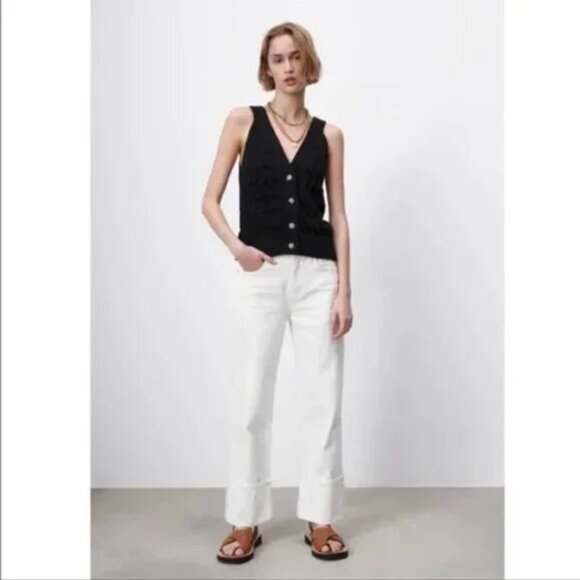 Zara Cable Knit Vest M - Picture 8 of 10